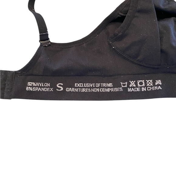 Full Bust black Maternity Seamless Wireless Nursing Bra - Picture 5 of 7